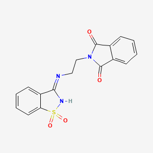 2-{2-[(1,1-dioxido-1,2-benzisothiazol-3-yl)amino]ethyl}-1H-isoindole-1,3(2H)-dione