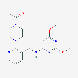 N-{[2-(4-acetyl-1-piperazinyl)-3-pyridinyl]methyl}-2,6-dimethoxy-4-pyrimidinamine