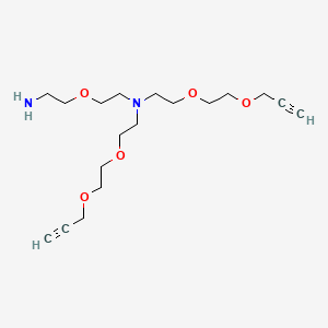 molecular formula C18H32N2O5 B609412 N-(Amino-peg1)-n-bis(peg2-propargyl) CAS No. 2100306-47-4