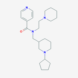 N-[(1-cyclopentyl-3-piperidinyl)methyl]-N-[2-(1-piperidinyl)ethyl]isonicotinamide