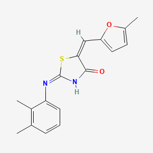 2-(2,3-dimethylanilino)-5-[(5-methyl-2-furyl)methylene]-1,3-thiazol-4(5H)-one