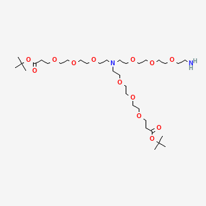 molecular formula C34H68N2O13 B609414 N-(Amino-peg3)-n-bis(peg3-t-butyl ester) CAS No. 2055042-62-9