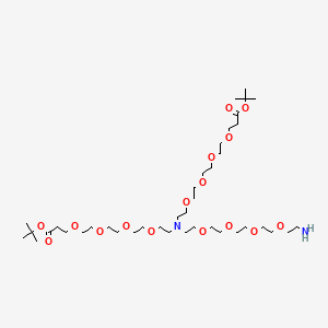 molecular formula C40H80N2O16 B609415 N-(Amino-PEG4)-N-bis(PEG4-t-butyl ester) CAS No. 2093153-97-8