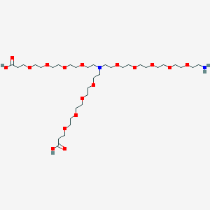 molecular formula C34H68N2O17 B609416 N-(Amino-PEG5)-N-bis(PEG4-acid) CAS No. 2093152-86-2