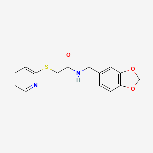 N-[(2H-1,3-benzodioxol-5-yl)methyl]-2-(pyridin-2-ylsulfanyl)acetamide