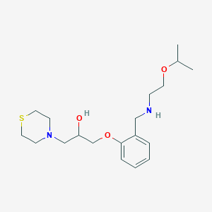 1-(2-{[(2-isopropoxyethyl)amino]methyl}phenoxy)-3-(4-thiomorpholinyl)-2-propanol