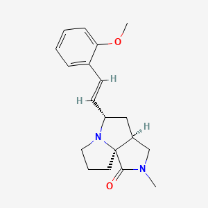 (1S,5S,7S)-7-[(E)-2-(2-methoxyphenyl)ethenyl]-3-methyl-3,8-diazatricyclo[6.3.0.01,5]undecan-2-one