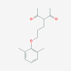 3-[3-(2,6-Dimethylphenoxy)propyl]pentane-2,4-dione