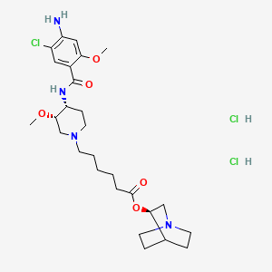 molecular formula C27H43Cl3N4O5 B609421 纳罗纳派利二盐酸盐 CAS No. 860169-57-9