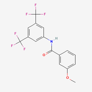 N-[3,5-bis(trifluoromethyl)phenyl]-3-methoxybenzamide