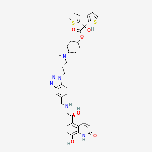 molecular formula C38H42N6O6S2 B609425 Navafenterol CAS No. 1435519-06-4