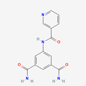 5-(pyridine-3-carbonylamino)benzene-1,3-dicarboxamide