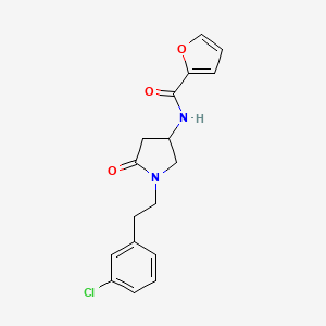 N-{1-[2-(3-chlorophenyl)ethyl]-5-oxo-3-pyrrolidinyl}-2-furamide