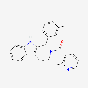 1-(3-methylphenyl)-2-[(2-methyl-3-pyridinyl)carbonyl]-2,3,4,9-tetrahydro-1H-beta-carboline