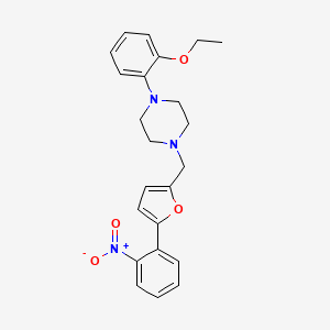 1-(2-ethoxyphenyl)-4-{[5-(2-nitrophenyl)-2-furyl]methyl}piperazine