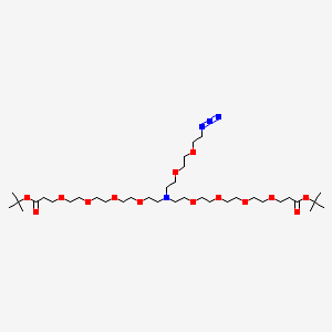 N-(Azido-PEG2)-N-bis(PEG4-Boc)