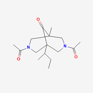 3,7-Diacetyl-1-butan-2-yl-5-methyl-3,7-diazabicyclo[3.3.1]nonan-9-one