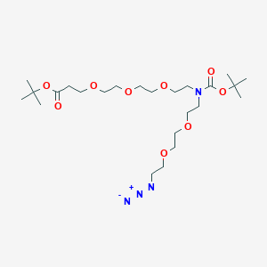 molecular formula C24H46N4O9 B609434 N-(叠氮基-PEG2)-N-Boc-PEG3-叔丁酯 CAS No. 2093153-07-0