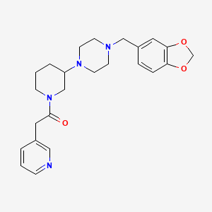 1-[3-[4-(1,3-benzodioxol-5-ylmethyl)piperazin-1-yl]piperidin-1-yl]-2-pyridin-3-ylethanone