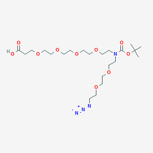 molecular formula C22H42N4O10 B609435 N-(アジド-PEG2)-N-Boc-PEG4-酸 CAS No. 2093153-82-1