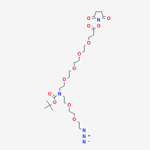 molecular formula C26H45N5O12 B609436 Éster de N-(Azido-PEG2)-N-Boc-PEG4-NHS CAS No. 2093153-95-6