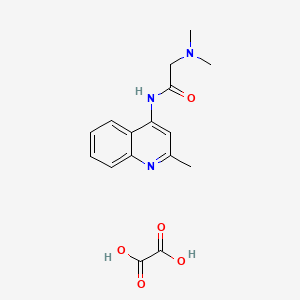 molecular formula C16H19N3O5 B6094361 2-(dimethylamino)-N-(2-methylquinolin-4-yl)acetamide;oxalic acid 