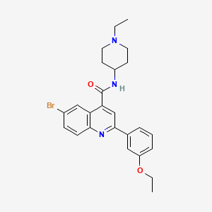 6-bromo-2-(3-ethoxyphenyl)-N-(1-ethyl-4-piperidinyl)-4-quinolinecarboxamide