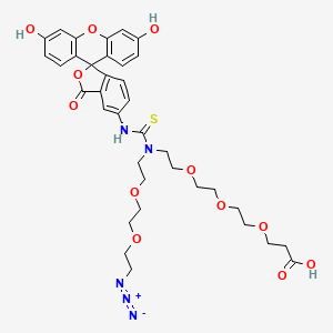 molecular formula C36H41N5O12S B609438 N-(叠氮-PEG2)-N-荧光素-PEG3-酸 CAS No. 2086689-04-3