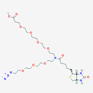 molecular formula C30H54N6O11S B609440 N-(Azido-PEG3)-N-Biotin-PEG4-methyl ester CAS No. 2100306-76-9