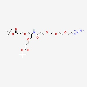 N-(Azido-PEG3)-N-bis(PEG1-t-butyl ester)