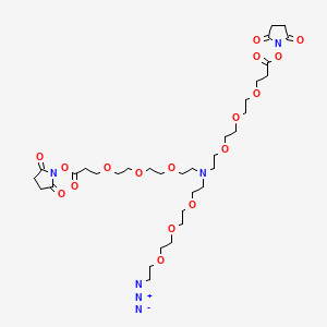 molecular formula C34H56N6O17 B609443 N-(Azido-PEG3)-N-bis(PEG3-NHS ester) CAS No. 2055042-58-3