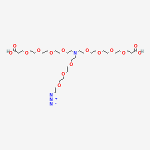 molecular formula C30H58N4O15 B609444 N-(Azido-PEG3)-N-bis(PEG4-acid) CAS No. 2112731-54-9