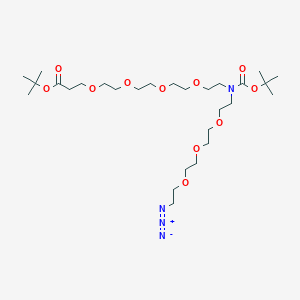 molecular formula C28H54N4O11 B609448 N-(叠氮-聚乙二醇3)-N-Boc-聚乙二醇4-叔丁酸酯 CAS No. 2112731-94-7