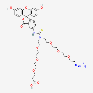 N-(Azido-PEG3)-N-Fluorescein-PEG3-acid