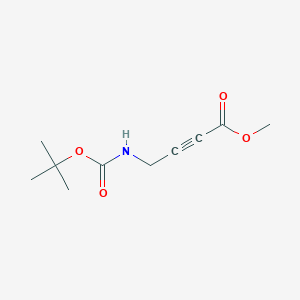 molecular formula C10H15NO4 B060945 4-((叔丁氧羰基)氨基)丁-2-炔酸甲酯 CAS No. 163852-55-9
