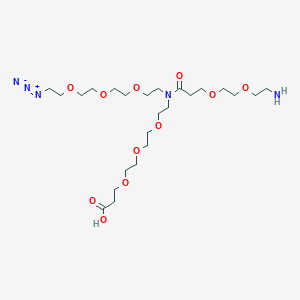molecular formula C24H47N5O11 B609451 N-(Azido-PEG3)-N-(PEG2-amine)-PEG3-acid CAS No. 2183440-70-0