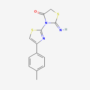 2-imino-3-[4-(4-methylphenyl)-1,3-thiazol-2-yl]-1,3-thiazolidin-4-one