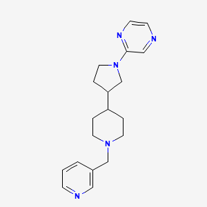 2-[3-[1-(Pyridin-3-ylmethyl)piperidin-4-yl]pyrrolidin-1-yl]pyrazine