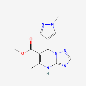 methyl 5-methyl-7-(1-methyl-1H-pyrazol-4-yl)-4,7-dihydro-[1,2,4]triazolo[1,5-a]pyrimidine-6-carboxylate