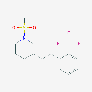 1-(methylsulfonyl)-3-{2-[2-(trifluoromethyl)phenyl]ethyl}piperidine