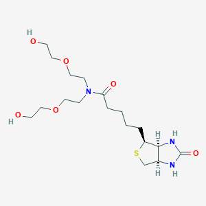 molecular formula C18H33N3O6S B609464 N-(Biotin)-N-bis(PEG1-alcohol) CAS No. 2100306-75-8
