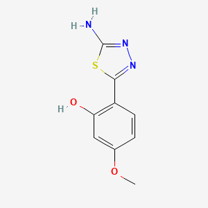 2-(5-amino-1,3,4-thiadiazol-2-yl)-5-methoxyphenol