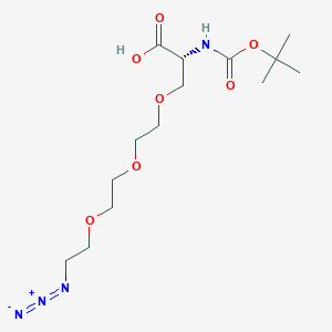 molecular formula C14H26N4O7 B609466 Azido-PEG3-Ala-Boc CAS No. 2054345-68-3