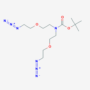 N-Boc-N-bis(PEG1-azide)