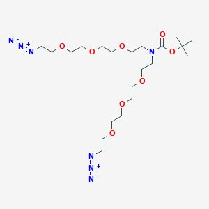 molecular formula C21H41N7O8 B609470 N-Boc-N-bis(PEG3-azide) CAS No. 1258939-38-6