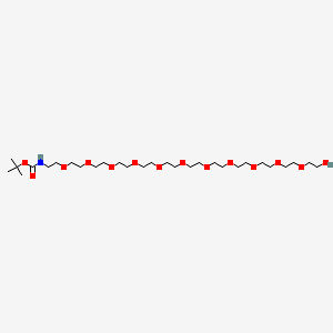 molecular formula C29H59NO14 B609474 N-Boc-PEG12-醇 CAS No. 159156-95-3