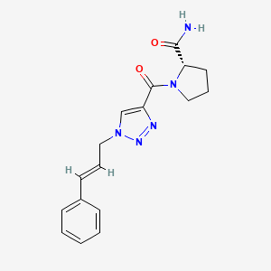 1-({1-[(2E)-3-phenyl-2-propen-1-yl]-1H-1,2,3-triazol-4-yl}carbonyl)-L-prolinamide