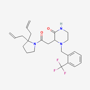 3-[2-(2,2-diallyl-1-pyrrolidinyl)-2-oxoethyl]-4-[2-(trifluoromethyl)benzyl]-2-piperazinone