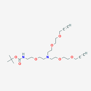 molecular formula C23H40N2O7 B609475 N-(Boc-PEG1)-N-bis(PEG2-propargyl) CAS No. 2100306-63-4
