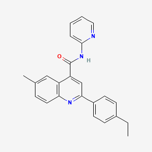 2-(4-ethylphenyl)-6-methyl-N-(pyridin-2-yl)quinoline-4-carboxamide